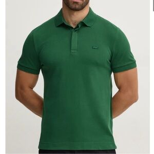 Emerald greenn lacoste size 4 slim fit shirt
